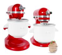 Gdrtwwh Accessorio per gelatiera per Kitchenaid - Accessorio per gelato e gelatiera Kitchenaid, adatto per mixer Kitchenaid 4,3 L e 4,8 L (lavabile in lavastoviglie)