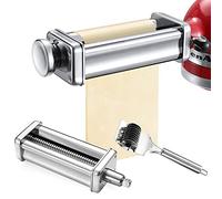 Gdrtwwh Accessorio per Pasta per KitchenAid Stand Mixer, Tra Cui Pasta Foglio Roll Taglierina Spaghetti Taglierina Fettuccine