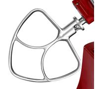 Gdrtwwh Flachrührer-Aufsatz aus Edelstahl für KitchenAid 4,5-5 Quart Standmixer mit neigbarem Kopf, spülmaschinenfest