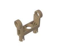GDS-1006 Connettore a Peretti Technic, Doppio Giunto a Bilanciere Liscio con 2 Peretti, 50 Pezzi-compatibile con Lego 48496 4238840, Componenti MOC di Mattoncini, Colore Beige scuro | Marrone scuro. Compatibile con mattoncini LEGO. Elementi MOC per i principali marchi di mattoni, corrispondenza coerente dei