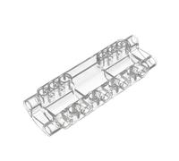 GDS-1012 - Componente tecnico a forma di curva, 11x3, con 10 fori attraverso la superficie, 10 pezzi, compatibile con Lego Toys 11954, componenti per grandi marche di pietre, colore: completamente