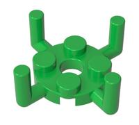 GDS-1050 98284 Piastra 4 manici rialzati 2x2, Verde acceso, 50 pezzi | Verde brillante. Compatibile con mattoncini LEGO. Componenti MOC per i principali marchi edili, corrispondenza coerente dei