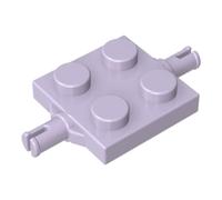 GDS-1060 4600 Base ruota 2 perni laterali 2x2, Rosa violaceo, 50 pezzi | Compatibile con mattoncini LEGO. Componenti MOC per i principali marchi edili, corrispondenza coerente dei colori. GDS-1060.