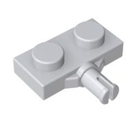 GDS-1065 21445 Piastra perno laterale 2x1, Bianco grigiastro, 50 pezzi | Grigio Bianco. Compatibile con mattoncini LEGO. Componenti MOC per i principali marchi edili, corrispondenza coerente dei