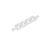 GDS-1067 2926 Piastra perni su 2 lati 1x4, Trasparente incolore, 50 pezzi | Compatibile con mattoncini LEGO. Componenti MOC per i principali marchi edili, corrispondenza coerente dei colori. GDS-1067.