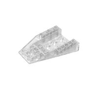 GDS-1125 Cuneo Inclinato Invertito 6x4 con 4 Connessioni a Bottoni, 10 Pezzi-compatibile con Lego 4856 6195467 6249788, Parti DIY e Componenti MOC di Mattoncini, Colore Clair transparent | Trasparente. Compatibile con mattoncini LEGO. Componenti MOC per i principali marchi edili, corrispondenza coerente dei