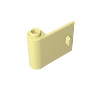 GDS-1140 Porta 1x3x2 Sinistra - Aperto tra cerniera superiore e inferiore, 50pezzi, compatibile con parti fai da te Lego 92262 e componenti per grandi marche di mattoni, colore: Giallo chiaro 19