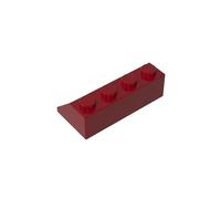 GDS-1168 Cuneo Inclinato 45° 4x2 Sinistra, 50 Pezzi-compatibile con Lego 43721, Parti DIY e Componenti MOC per Principali Marchi di Mattoncini, Colore:Rosso scuro 154