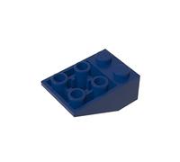 GDS-598 inclinazione, invertita, 33°, 3x2, nessun collegamento tra bulloni, 50 pezzi, compatibile con Lego 3747 2752, parti fai da te e componenti MOC per grandi marchi di mattoni, colore: blu reale