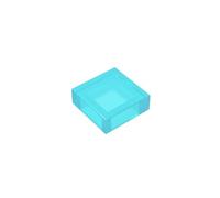 GDS-613 Piastrella 1x1 con Scanalatura 50 Pezzi compatibile con Lego Parti DIY e Componenti MOC di Mattoncini Colore:Bleu clair transparent 42