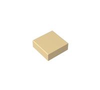 GDS-613 Piastrella 1x1 con Scanalatura 50 Pezzi compatibile con Lego Parti DIY e Componenti MOC di Mattoncini Colore:Beige 5