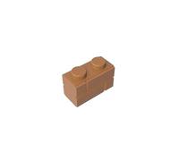GDS-631 Mattone Speciale 1x2 con Profilo Mattone da Muratura 50 Pezzi compatibile con Lego Parti DIY e Componenti MOC di Mattoncini Colore:Chair moyenne foncée 312
