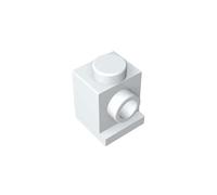 GDS-636 Brick Special 1x1 con faro e senza fessura, 50 pezzi, compatibile con Lego 4070 35388, parti fai da te e componenti MOC per mattoni grandi, colore: bianco crema