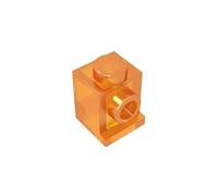 GDS-636 Brick Special 1x1 con faro e senza fessura, 50 pezzi, compatibile con Lego 4070 35388, parti fai da te e componenti MOC per grandi marche di mattoni, colore: arancione trasparente 182