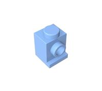 GDS-636 Brick Special 1x1 con faro e senza fessura, 50 pezzi, compatibile con Lego 4070 35388, parti fai da te e componenti MOC per grandi marche di mattoni, colore: blu bambino 212