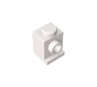 GDS-636 Brick Special 1x1 con faro e senza fessura, 50 pezzi, compatibile con Lego 4070 35388, parti fai da te e componenti MOC per grandi marche di mattoni, colore: bianco 1