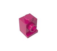 GDS-636 Brick Special 1x1 con faro e senza fessura, 50 pezzi, compatibile con Lego 4070 35388, parti fai da te e componenti MOC per grandi marche di mattoni, colore: Magenta 124