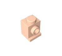 GDS-636 Brick Special 1x1 con faro e senza fessura, 50 pezzi, compatibile con Lego 4070 35388, parti fai da te e componenti MOC per grandi marche di mattoni, colore: pelle chiara 283
