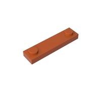 GDS-723 - Piastra speciale 1 x 4 con 2 rivetti, 50 pezzi, compatibile con Lego 92593 41740, parti fai da te e componenti MOC per grandi marche di mattoni, colore: Arancione scuro 38