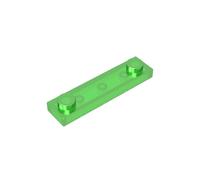 GDS-723 - Piastra speciale 1x4 con 2 rivetti, 50 pezzi, compatibile con Lego 92593 41740, parti fai da te e componenti MOC per grandi marche di mattoni, colore: verde trasparente 48