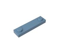 GDS-723 - Piastra speciale 1x4 con 2 rivetti, 50 pezzi, compatibile con Lego 92593 41740, parti fai da te e componenti MOC per grandi marche di mattoni, colore: Blu navy 135