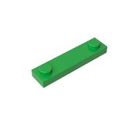 GDS-723 - Piastra speciale 1x4 con 2 rivetti, 50 pezzi, compatibile con Lego 92593 41740, parti fai da te e componenti MOC per grandi marche di mattoni, colore: Verde chiaro 37