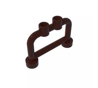 GDS-728 Asta 1 x 4 x 2 con gommini, 50 pezzi, compatibile con giocattoli Lego 4083, parti fai da te e componenti MOC per marchi principali di mattoncini da costruzione, colore: marrone castano 308