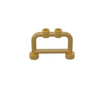 GDS-728 Asta 1x4x2 con gommini, 50 pezzi, compatibile con giocattoli Lego 4083, parti fai da te e componenti MOC per marchi principali di mattoncini da costruzione, colore: giallo oro 297