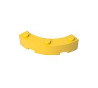 GDS-743 - Mattoni ad angolo rotondo, 10,2 x 10,2 cm, maccheroni larghi con 3 rivetti, 50 pezzi, compatibili con Lego 48092, 72140, 4215472, parti e componenti MOC per grandi dimensioni