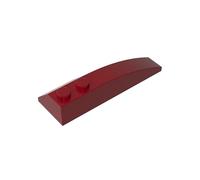 GDS-744 - Cuneo curvo, 6X2 sinistro, 50 pezzi, compatibile con Lego, 41748, parti fai da te e componenti MOC per mattoni grandi, colore: rosso scuro 154