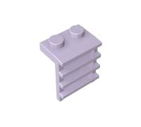 GDS-750 - Piastra speciale 1x2 con scala, 50 pezzi, compatibile con Lego 4175, 31593, 4603504, parti fai da te e componenti MOC per grandi marche di mattoni, colore: lilla 0