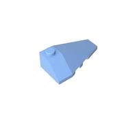 GDS-754 - Cuneo obliquo 10 x 2 triplo destro, compatibile con Lego Toy 43711, parti fai da te e componenti MOC per grandi marchi di mattoncini da costruzione, colore: Azzurro 212