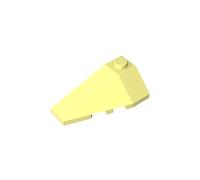 GDS-755 Cuneo obliquo 10x2 triplo sinistro, 10 pezzi, compatibile con Lego Toy 43710, parti fai da te e componenti MOC per mattoni grandi, colore giallo chiaro 226