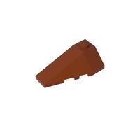 GDS-755 Cuneo obliquo 10x2 Triplo Sinistro Compatibile con Lego Toy 43710 Parti fai da te e MOC Componenti per Grandi Mattoni Colore Marrone Rosso 192