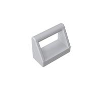 GDS-796 Piastrella Speciale 1x2 con Maniglia 50 Pezzi compatibile con Lego Parti DIY e Componenti MOC di Mattoncini Colore Gris blanc