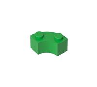 GDS-799 - Maccheroni ad angolo tondo 5,1 x 5,1 cm, con tacca e fondo rinforzato, 50 pezzi, compatibile con Lego 85080 3063, per grandi marche di mattoni, colore: Verde chiaro 37