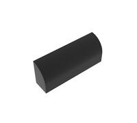 GDS-863 Brick Curved 1x4x1 1/3 senza rivetti, parte superiore curva, 10 pezzi, compatibile con Lego 10314 6191 6083618, parti fai da te e componenti MOC per mattoni grandi, colore: Nero