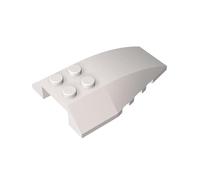 GDS-898 cuneo,curvo,6x4,triplo,10 pezzi,compatibile con Lego,43712,6123844,4568967,Parti fai da te e componenti MOC per grandi marchi,Colore: Bianco 1