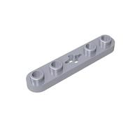 GDS-900 Piastra tecnica 1x5 con estremità lisce, 4 rivetti e foro dell'asse centrale, 50 pezzi, compatibile con Lego 32124, 50029, 4114689, componenti per le principali marche di mattoni, colore: