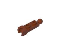 GDS-904 Piastra di Cerniera Speciale 1x2 con Coppa di Estremità 5.9mm e Palla di Attacco 14419 50 Pezzi compatibile con Lego Componenti MOC in Grossa Quantità Classico Colore:Marron rougeâtre 192