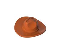 GDS-90524 Cappello da Cowboy 2 Pezzi compatibile con Lego 61506 Mattoncini da Costruzione MOC Colore Orange foncé