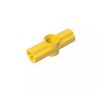 GDS-917 Technic Asse e connettore pin ad angolo #2-180°, 50 pezzi, compatibile con Lego 32034, parti fai da te e componenti MOC per grandi marche di mattoni, colore: giallo 24
