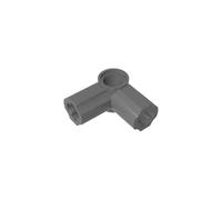 GDS-921 Technic Asse e connettore pin ad angolo, #6-90°, 50 pezzi, compatibile con Lego 32014, 4509886, 4107767, componenti MOC per grandi marche di mattoni, colore: grigio scuro