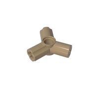 GDS-922 Connettore Triplo di Assale e Spillo Tecnico (Sfasamento di 120°) 50 Pezzi compatibile con Lego Componenti MOC di Grandi Marche di Mattoncini Colore Beige scuro