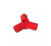 GDS-922 Technic Asse e connettore pin, triplo (120° offset ), 50 pezzi, compatibile con Lego 10288, 6005755, 6273221, componenti MOC per grandi marche di mattoni, colore: rosso 21