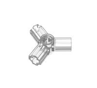 GDS-922 Technic Asse e connettore pin, triplo (120° offset), 50 pezzi, compatibile con Lego 10288, 6005755, 6273221, componenti MOC per grandi marche di mattoni, colore: trasparente 40