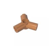 GDS-922 Technic Asse e connettore pin, triplo (120° offset ), 50 pezzi, compatibile con Lego 10288, 6005755, 6273221, componenti MOC per grandi marche di mattoni, colore: medio scuro