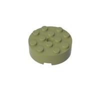 GDS-953 Mattoncino Speciale 2x2 con Foro di Spillo e Assale 50 Pezzi compatibile con Lego Componenti MOC di Grandi Marche di Mattoncini Colore Vert olive