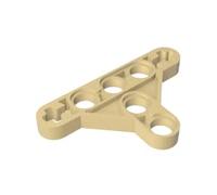 GDS-969 Technic Beam Triangolo sottile (tipo I), 50 pezzi, compatibile con Lego 2905, 99773, 6010864, parti fai da te e componenti MOC per grandi marche di mattoni, colore: Marrone chiaro 5