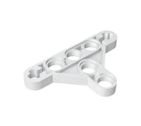 GDS-969 Technic Beam Triangolo sottile (tipo I), 50 pezzi, compatibile con Lego 2905, 99773, 6010864, parti fai da te e componenti MOC per grandi marche di mattoni, colore: bianco crema